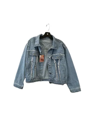 Blue Denim Jacket Denim Clothes Mentor, Size S